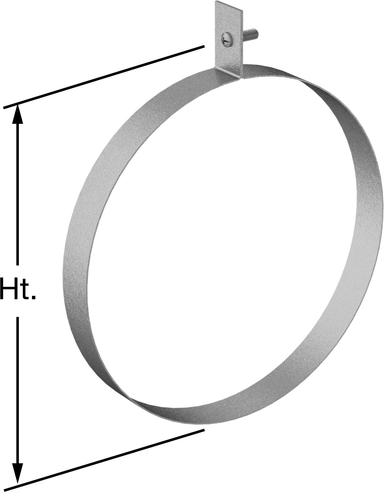 Galvanizli Çelik Sıkıştırma Askısı, 8-5/8" ID