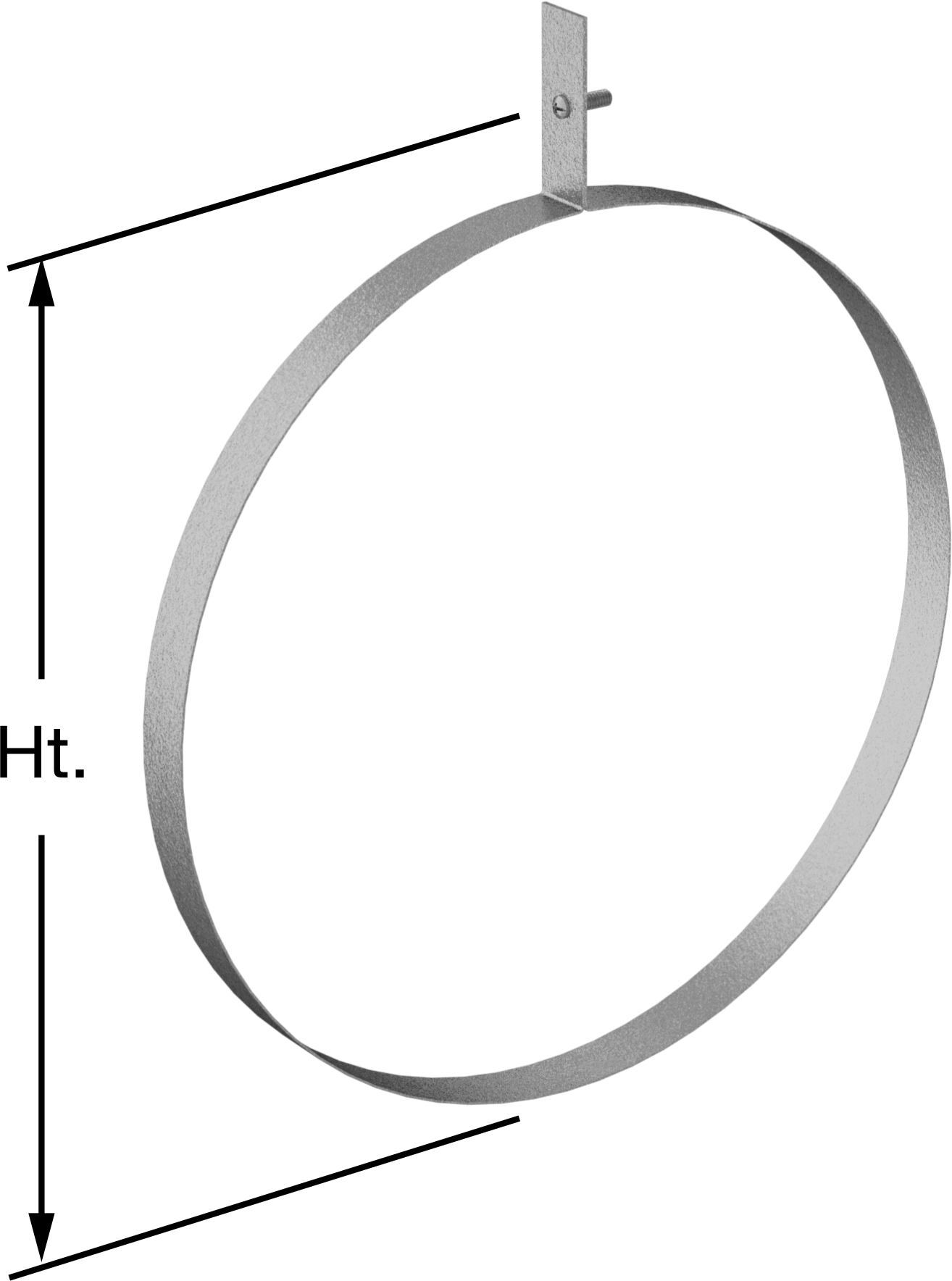 Galvanizli Çelik Sıkıştırma Askısı, 14" ID