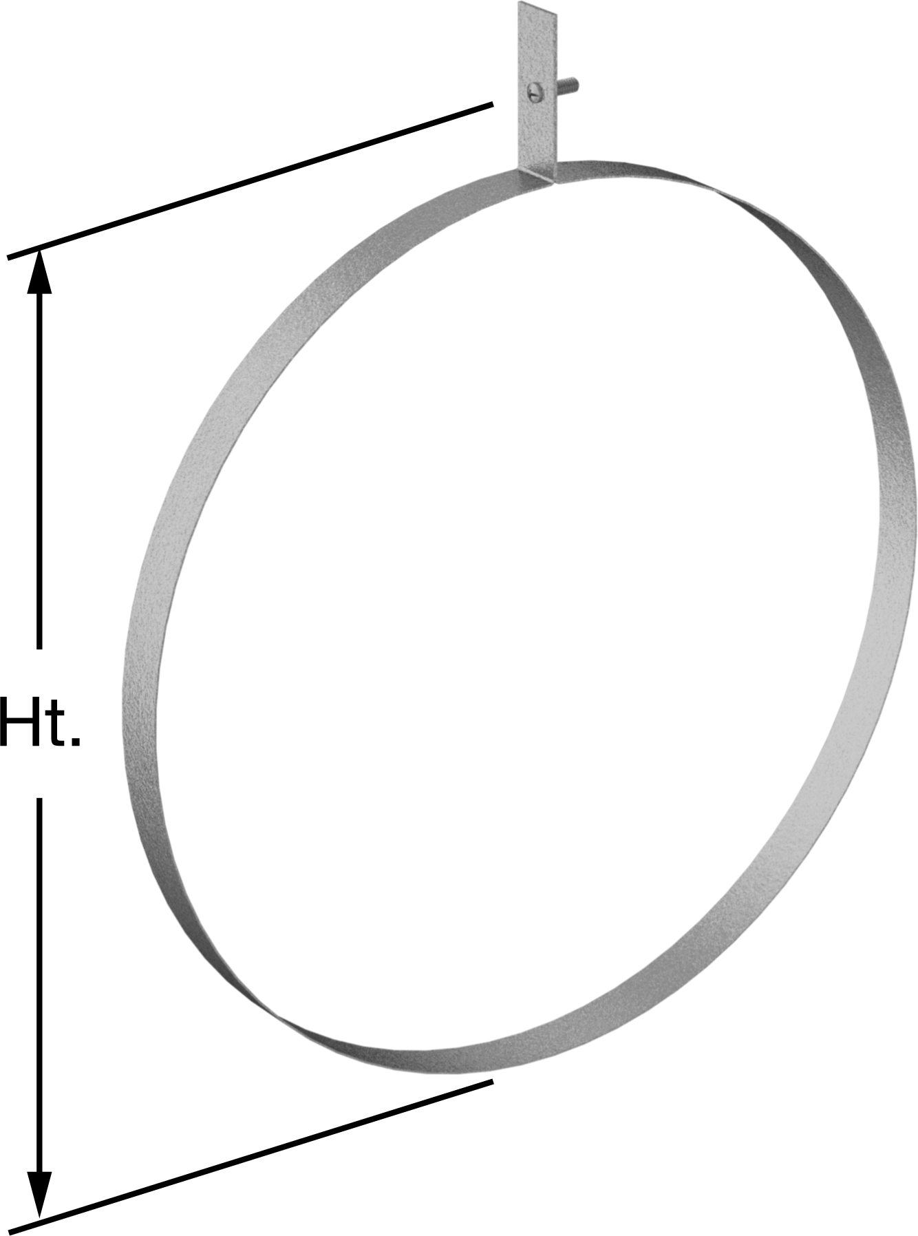 Galvanizli Çelik Sıkıştırma Askısı, 16" ID