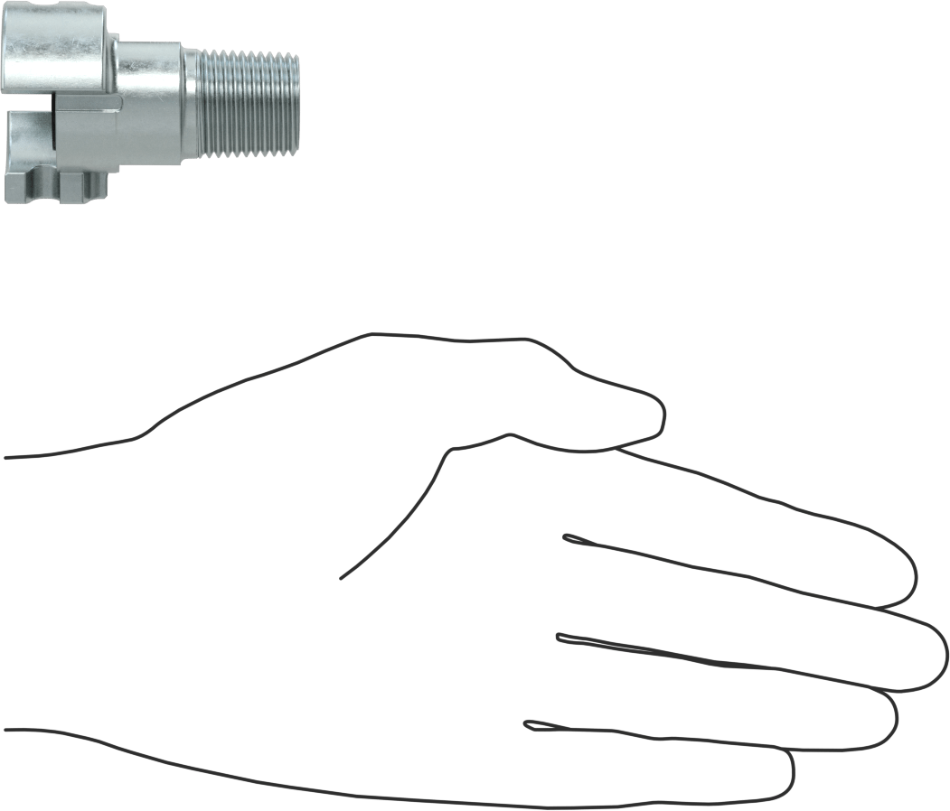 Çift Kavrama Kilitli Hortum Bağlantısı, Hava ve Su için, Plug, 1/2 NPTF Erkek Uç