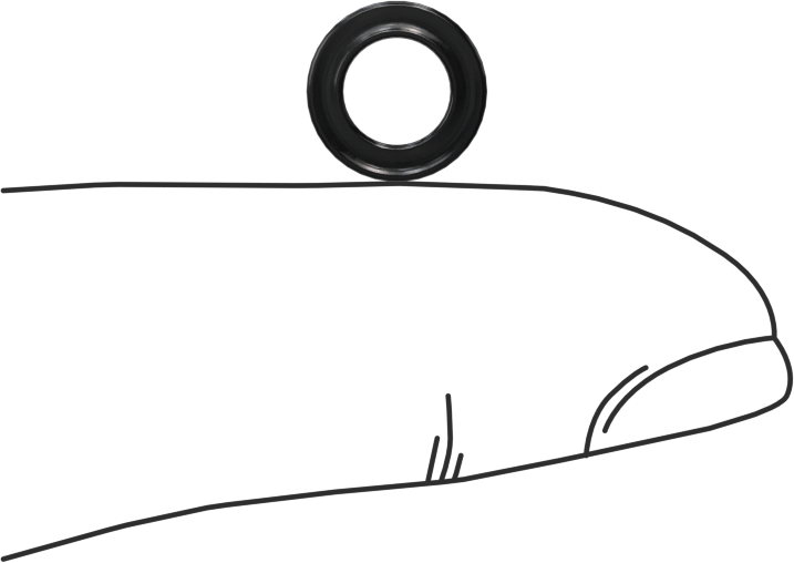 Kimyasallara Dayanıklı Viton® Floroelastomer O-Ring, X-Profil, 1/16 Kesirli Genişlik, Dash Numarası 009