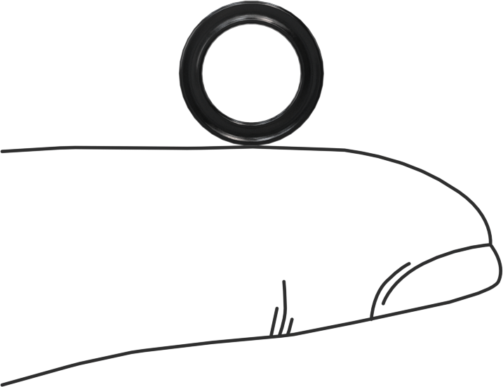 Kimyasallara Dayanıklı Viton® Floroelastomer O-Ring, X-Profil, 1/16 Kesirli Genişlik, Dash Numarası 011