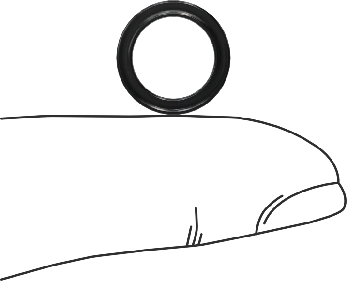 Kimyasallara Dayanıklı Viton® Floroelastomer O-Ring, X-Profil, 1/16 Kesirli Genişlik, Dash Numarası 012