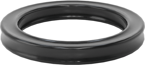 Kimyasallara Dayanıklı Viton® Floroelastomer O-Ring, X-Profil, 1/16 Kesirli Genişlik, Dash Numarası 013