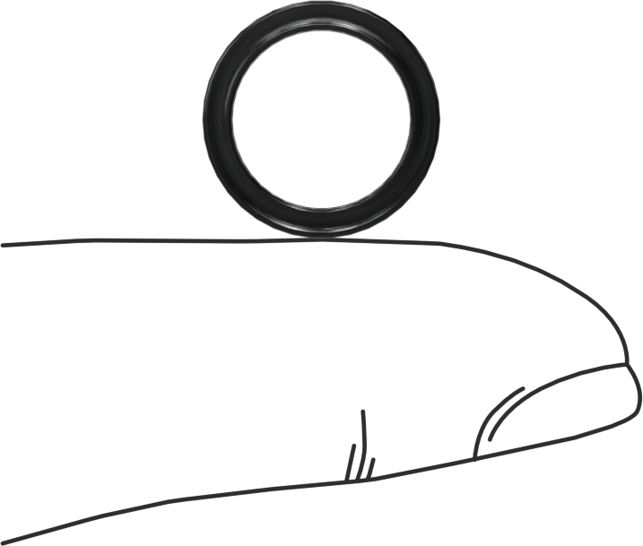 Kimyasallara Dayanıklı Viton® Floroelastomer O-Ring, X-Profil, 1/16 Kesirli Genişlik, Dash Numarası 013