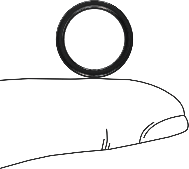 Kimyasallara Dayanıklı Viton® Floroelastomer O-Ring, X-Profil, 1/16 Kesirli Genişlik, Dash Numarası 014