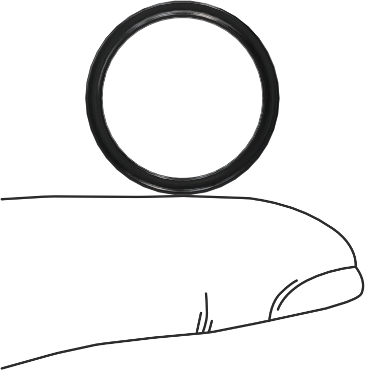 Kimyasallara Dayanıklı Viton® Floroelastomer O-Ring, X-Profil, 1/16 Kesirli Genişlik, Dash Numarası 017