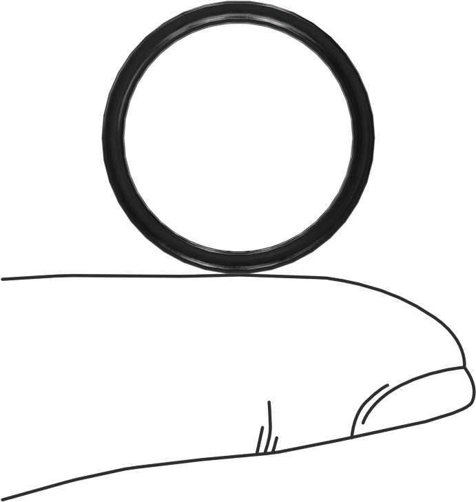 Kimyasallara Dayanıklı Viton® Floroelastomer O-Ring, X-Profil, 1/16 Kesirli Genişlik, Dash Numarası 018