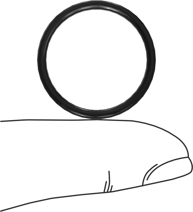 Kimyasallara Dayanıklı Viton® Floroelastomer O-Ring, X-Profil, 1/16 Kesirli Genişlik, Dash Numarası 019