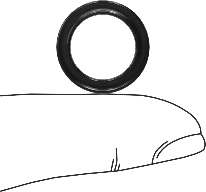 Kimyasallara Dayanıklı Viton® Floroelastomer O-Ring, X-Profil, 3/32 Kesirli Genişlik, Dash No. 112