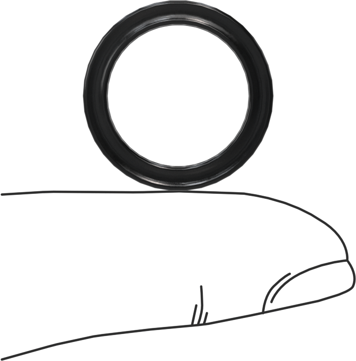 Kimyasallara Dayanıklı Viton® Floroelastomer O-Ring, X-Profil, 3/32 Kesirli Genişlik, Dash Numarası 114