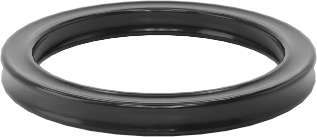 Kimyasallara Dayanıklı Viton® Floroelastomer O-Ring, X-Profil, 3/32 Kesirli Genişlik, Dash No. 117