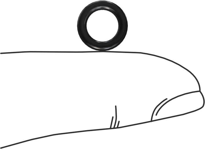 Kimyasallara Dayanıklı Viton® Floroelastomer O-Ring, X-Profil, 1/16 Kesirli Genişlik, Dash Numarası 010