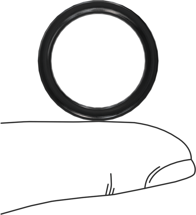 Kimyasallara Dayanıklı Viton® Floroelastomer O-Ring, X-Profil, 3/32 Kesirli Genişlik, Dash Numarası 116