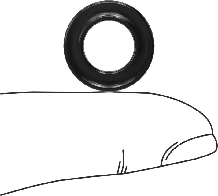 Kimyasallara Dayanıklı Viton® Floroelastomer O-Ring, X-Profil, 1/8 Kesirli Genişlik, Dash No. 204