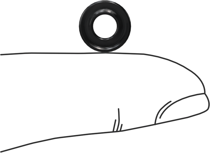 Kimyasallara Dayanıklı Viton® Floroelastomer O-Ring, X-Profil, 3/32 Kesirli Genişlik, Dash Numarası 106