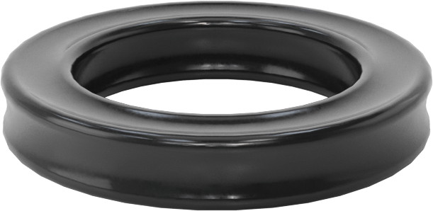 Kimyasallara Dayanıklı Viton® Floroelastomer O-Ring, X-Profil, 1/8 Kesirli Genişlik, Dash No. 207