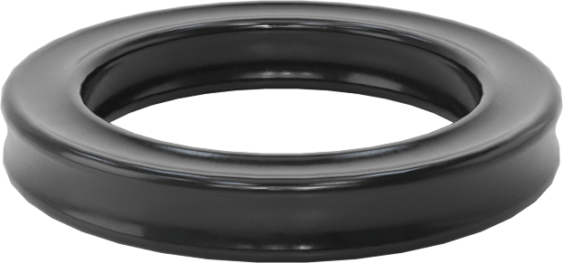 Kimyasallara Dayanıklı Viton® Floroelastomer O-Ring, X-Profil, 1/8 Kesirli Genişlik, Dash No. 209