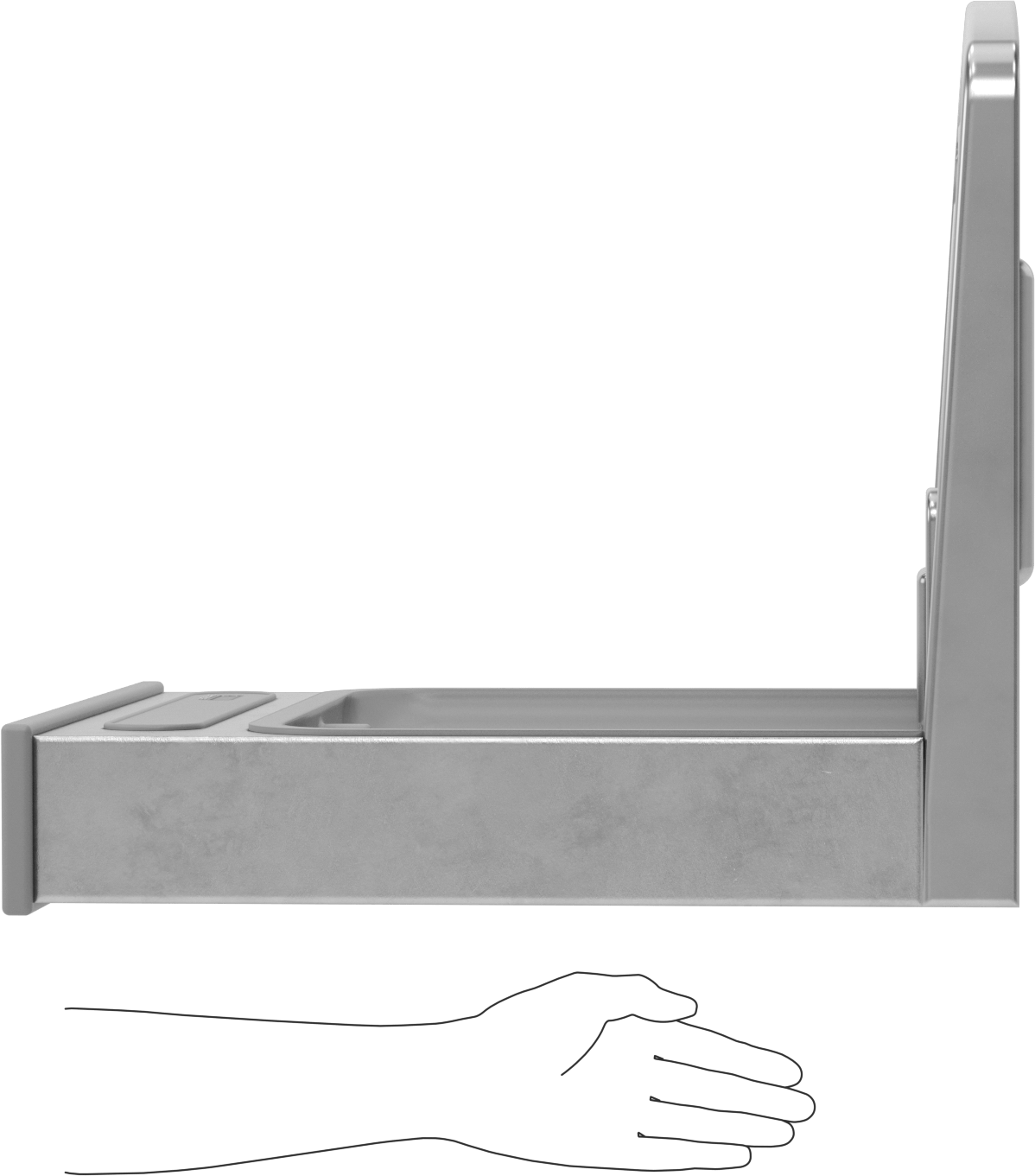 Drinking Fountain Bottle Filler Converter, with Mounting Bracket, for Elkay Ezo, Ezs, Lzo, and Lzs