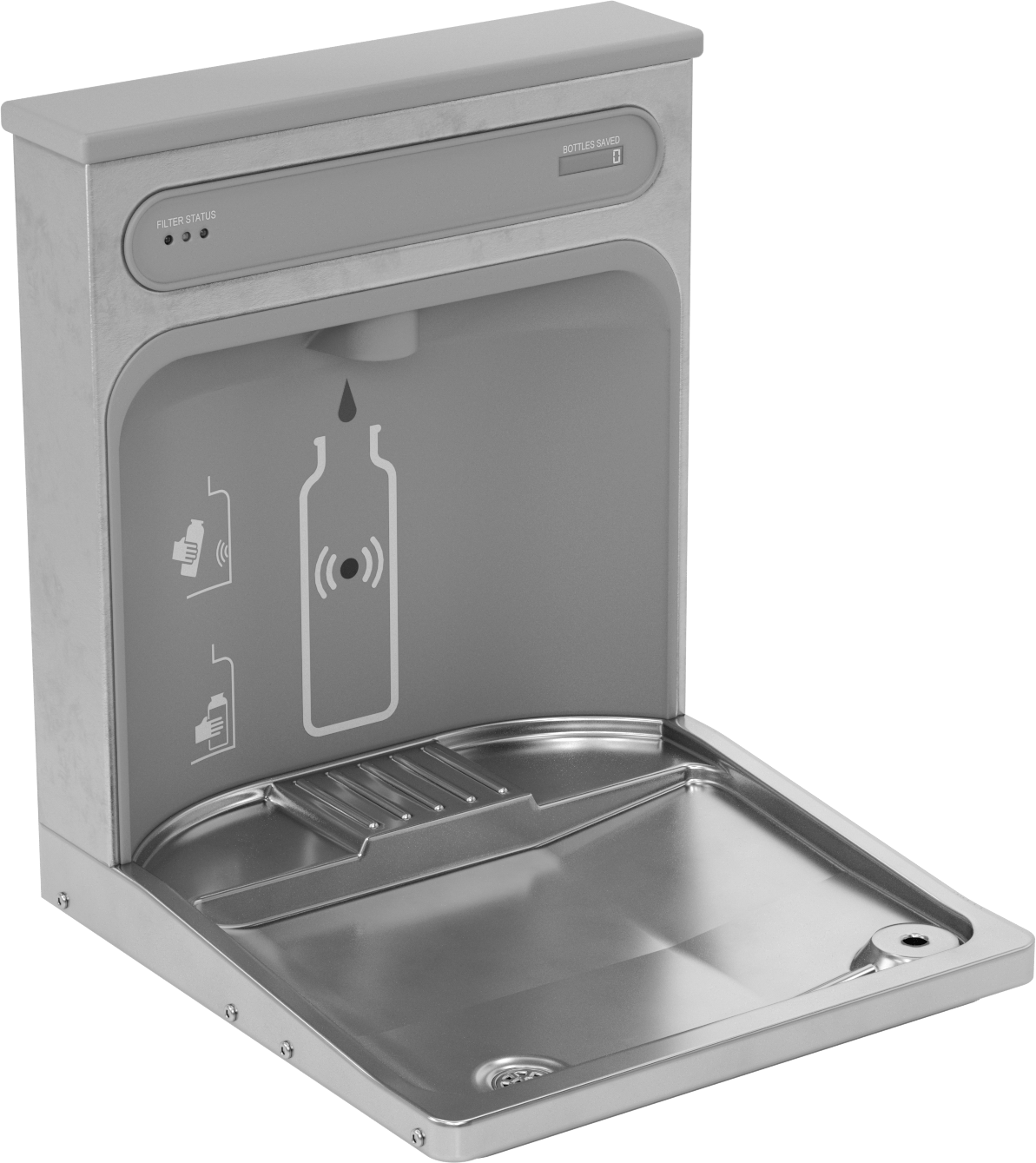Drinking Fountain Bottle Filler Converter, with Mounting Bracket and Filter, for Elkay Series Ema and Lma