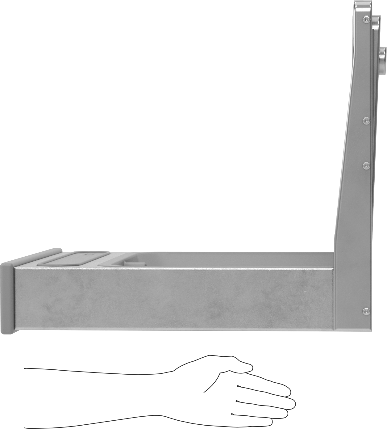 Drinking Fountain Bottle Filler Converter, with Mounting Bracket, for Elkay Series Ema and Lma