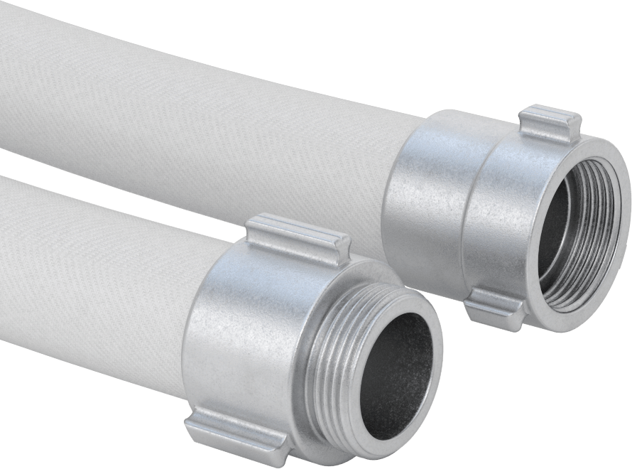 Ekstra Dayanıklı Yangın Söndürme Hortumu, Alüminyum, 1-1/2 NH/NST, Rocker Lug, 1-15/16" OD, 50 Fit Uzunluk