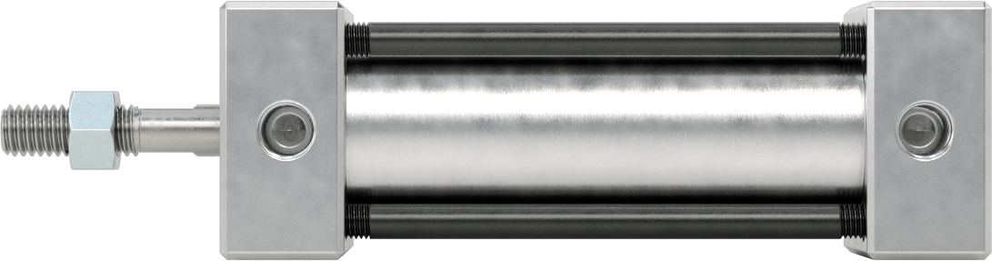 Bağlantı Çubuğu Hava Silindiri, Çift Etkili, 1-1/4" Delik, 1-13/16" Genişlik, 2-1/2" Strok