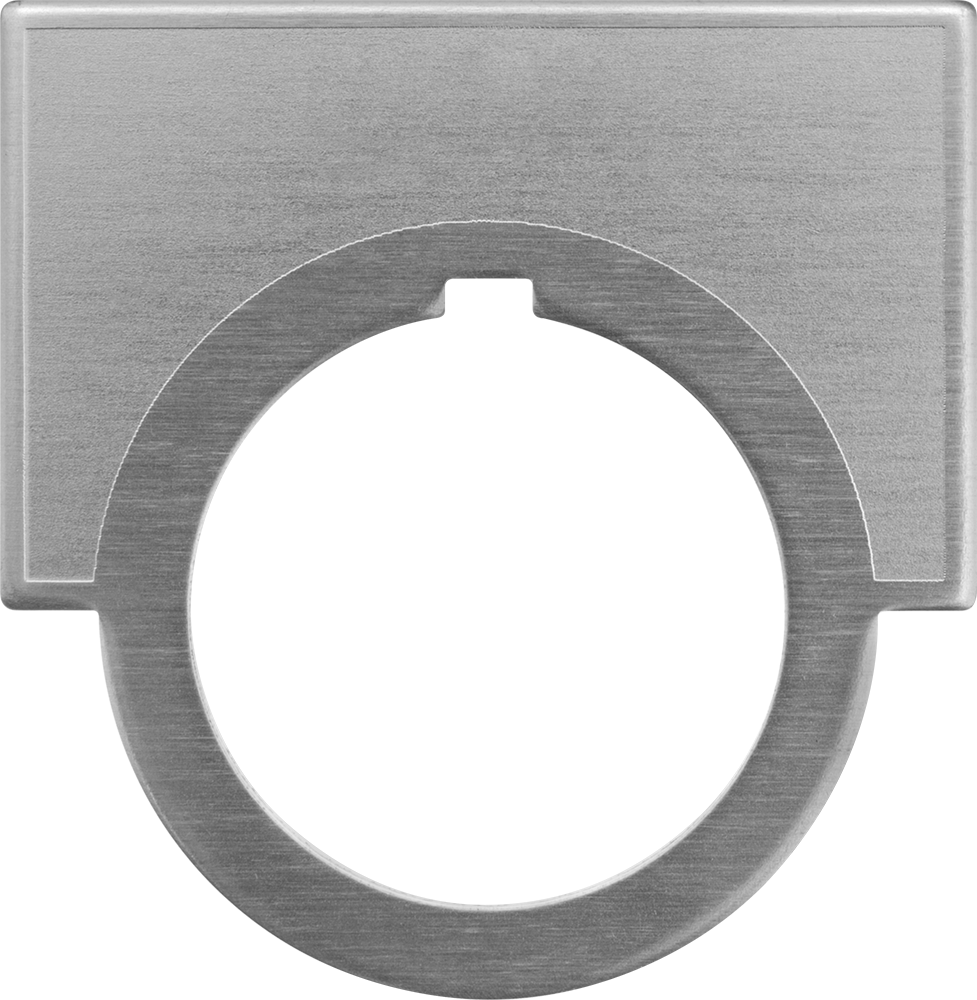 Metal Gravür Açıklama Plakası, 30 mm Kesme Çapı