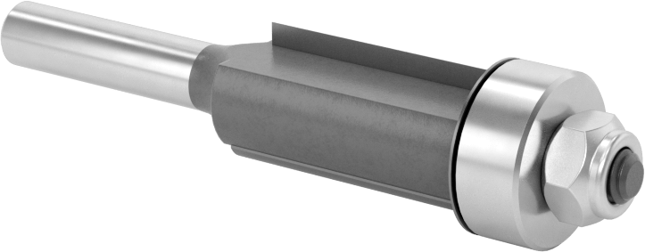 Mikro Taneli Karbür Kesme Freze Ucu, Kaplamasız, 1/2" Kesme Çapı, 1" Kesme Uzunluğu
