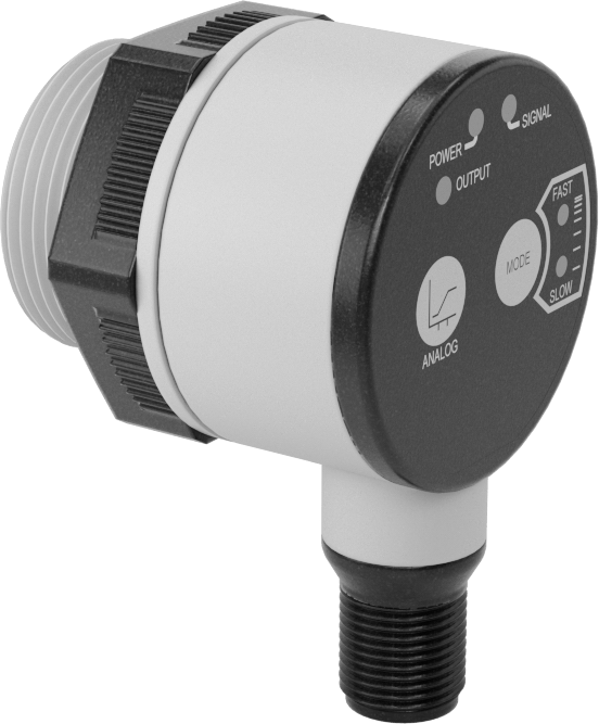 Mikro M12 Konektörli Ultrasonik Verici, 90 Derece Dirsek, Analog, 4mA-20mA, 200-2000 mm Mesafe