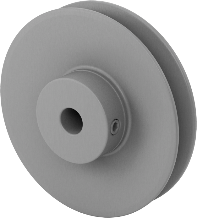 Sabit Gerilimli Tahrik Kasnağı, 4 L için, A, Ax, 5L, B, BX V-Kayışları, 4" OD, 1/2" Mil Çapı için