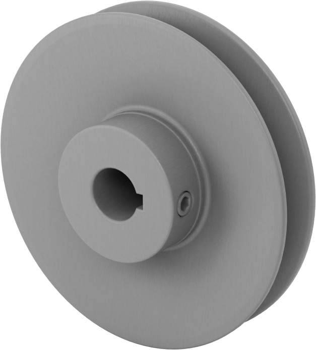 Sabit Gerilimli Tahrik Kasnağı, 4 L için, A, Ax, 5L, B, BX V-Kayışları, 4" OD, 5/8" Mil Çapı için