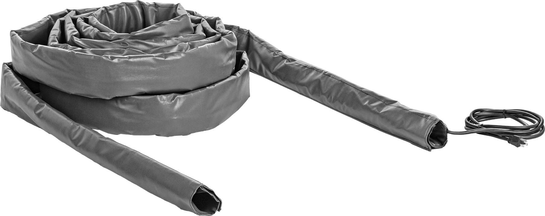 Isı Yalıtımlı Sarmal Isıtıcı, Ayarlanabilir Termostat, 1-1/4“ ila 2” Hortum Dış Çapı için, 50' Toplam Uzunluk