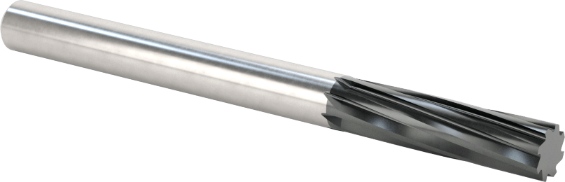 Kompozitler için Freze Ucu, Kare Kesimli Spiral Yiv, 1/4" Kesme Çapı, 1" Uzunlukta Kesim