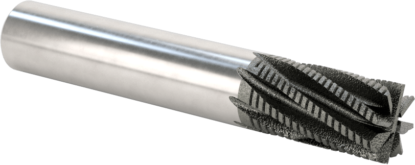 Kompozitler için Freze Ucu, Kare Dalma Kesimli Kaba Spiral Yiv, 1/2" Kesim Çapı