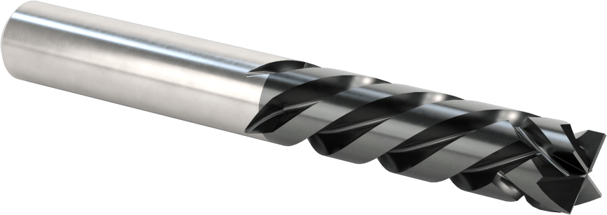 Kompozitler için Freze Ucu, 45 Derece Sıkıştırma Spiral Yiv, 1/2" Kesim Çapı