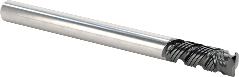 Kompozitler için Freze Ucu, 30 Derece Sıkıştırma Spiral Yiv, 1/4" Kesme Çapı