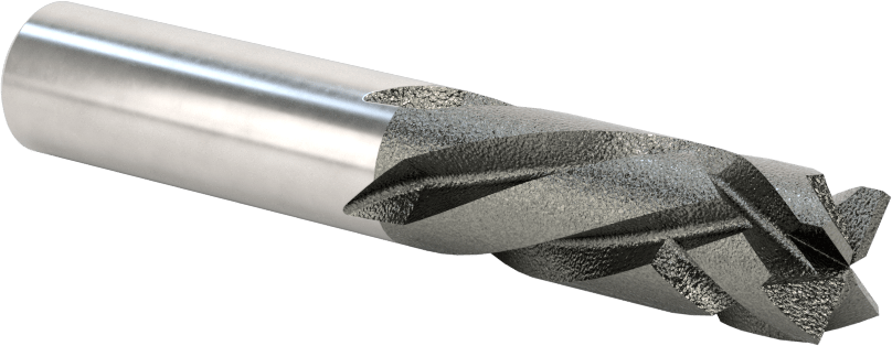 Kompozitler için Freze Ucu, 30 Derece Sıkıştırmalı Balıksırtı Yiv, 1/2" Kesim Çapı