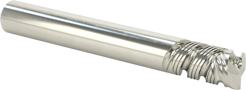 Kompozitler için Freze Ucu, Spiral Yivler, 3/8" Çaplı Kare Piston Kesimi, 3/4" Kesme Uzunluğu