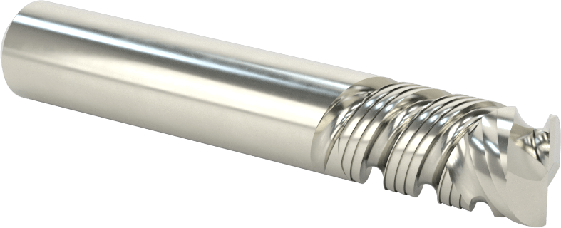 Kompozitler için Freze Ucu, Spiral Yivler, 1/2" Çaplı Kare Daldırma Kesimi, 1" Kesim Uzunluğu