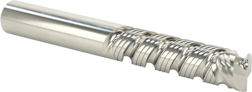 Kompozitler için Freze Ucu, Spiral Yivler, 1/2" Çaplı Kare Daldırma Kesimi, 2" Kesim Uzunluğu