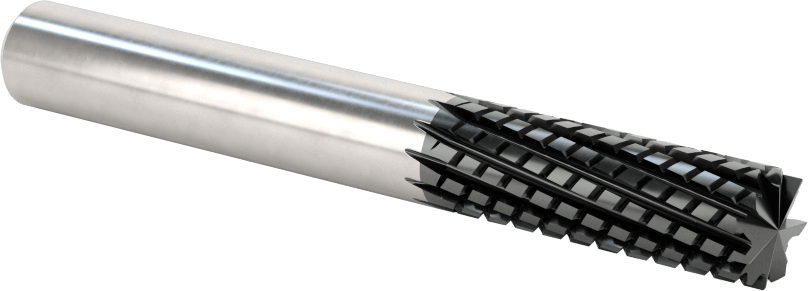 Kompozitler için Freze Ucu, Kare Kesimli Elmas Oluk, 3/8" Kesme Çapı, 1-1/8" Uzunlukta Kesim
