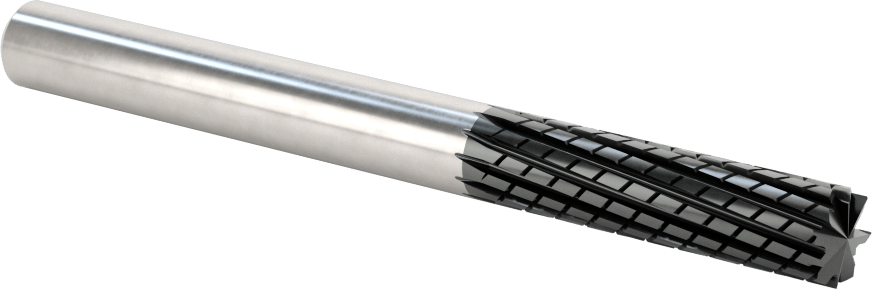 Kompozitler için Freze Ucu, Kare Kesimli Elmas Oluk, 3/8" Kesme Çapı, 1-1/2" Uzunlukta Kesim
