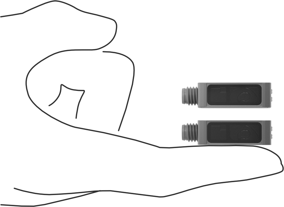 Fotoelektrik Anahtar, A-Code Nano M8 Fişli, Dikdörtgen Gövde, Alıcı