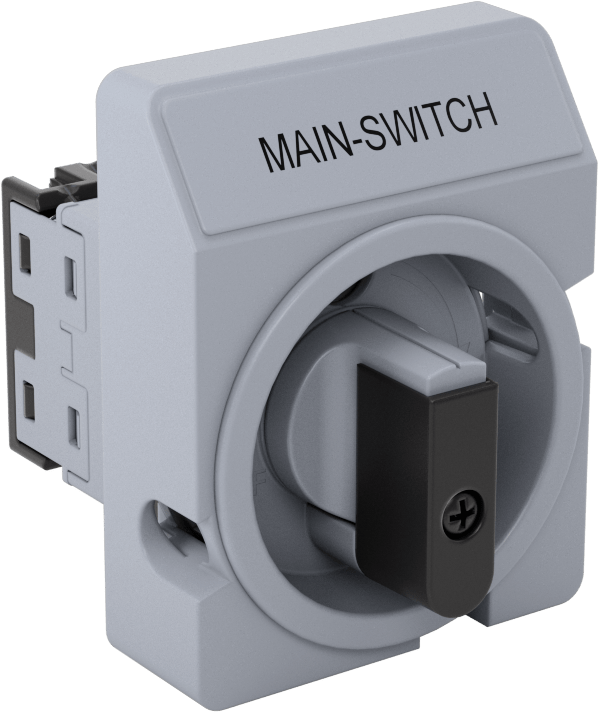 Kompakt Ayırma Anahtarı, Panele Monte, 3-Circuit, Gri, 12A @600V AC, 16A @24V DC