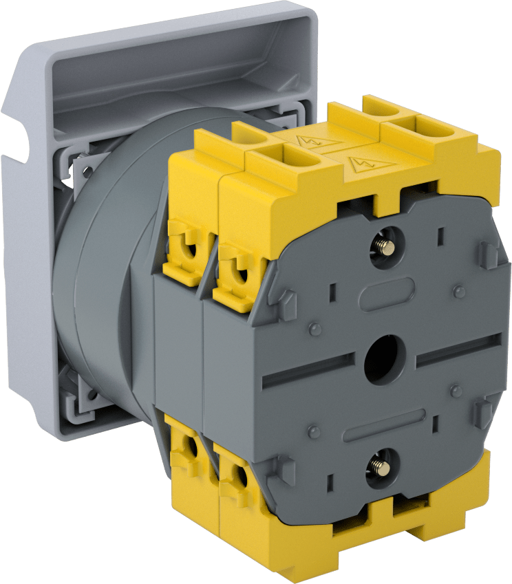 Kompakt Ayırma Anahtarı, Panele Monte, 3-Circuit, Gri, 50A @600V AC, 50A @24V DC