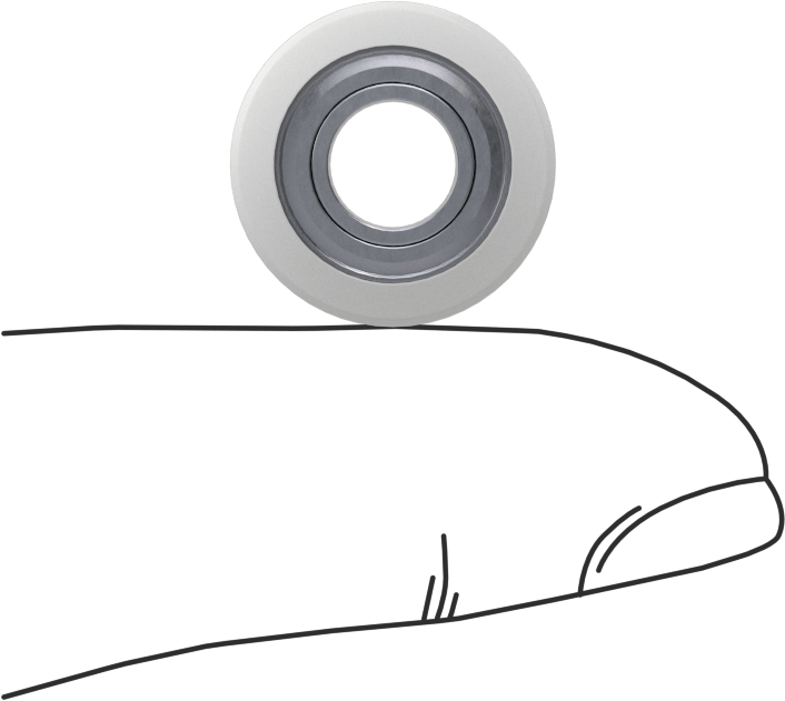 1/4" Şaft Çapı için Freze Ucu Yatağı, 5/8" OD