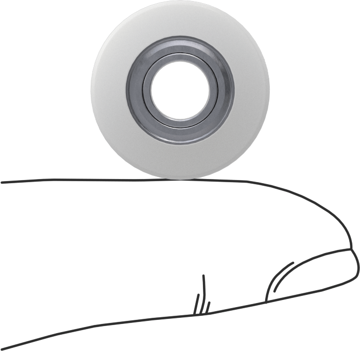1/4" Şaft Çapı için Freze Ucu Yatağı, 3/4" OD