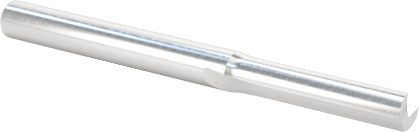 Köpük için Düz Freze Ucu, Yüksek Hızlı Çelik, V Oluk, 1/4" Kesme Çapı, 3-1/4" Toplam Uzunluk