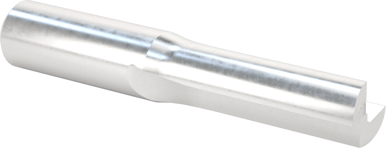 Köpük için Düz Freze Ucu, Yüksek Hızlı Çelik, V Oluk, 3/8" Kesme Çapı